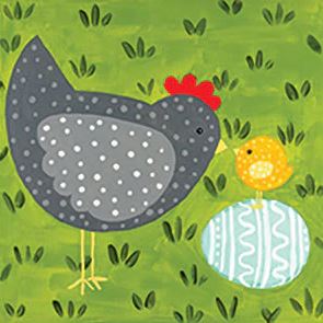 Easter Chickens Painting