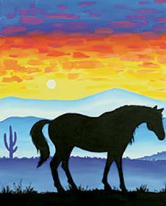 Desert Horse Painting
